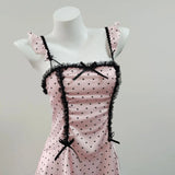 Princess Style Sexy With Chest Cushion Pajamas Sweet Lace Lace Slings Home Dress