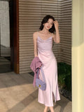 Xixi 13 Lines 2025 Spring And Summer New French Retro Collar Temperament Pearl Hanging Joint Dress