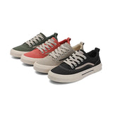 Flash-Step Autumn New Men's Shoes Korean Version Of The Trend Minimalist Casual Cloth Shoes Flat With Comfortable Board Shoes