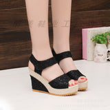 And Summer 2025 New Korean Version Of Fish Mouth Slope And Magic Sandals