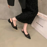 Low-Heeled Bow Head Sandals And Fairy Shoes 2025 New Summer Mesh Canpermeable Flat Sole