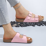 Women's Spring And Summer New Women's Cool Slippers Big Size With Lazy One-Legged Thick Beach Shoes