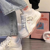 New Thick-Bottomed Plus Velvet Shoes Spring And Autumn Small White Shoes Women Casual Shoes Female Students Warm Cotton