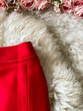 Lady Red/Black Pencil Skirt Women Elegant High Waist Split Faldas Female Casual Slim Bodycon Saias OL Autumn New