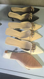Head Half Drag Woman Wear 2025 Summer New Fairy Wind Net Red Fine And Cool Drag High With Muller Slippers