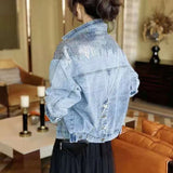 Coat Girl In Short Early Autumn Blouse Squint Large-Size Loose Korean Version Of The Autumn Dress 2025 New