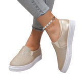Autumn New Large-Size Women's Shoes Single Shoes Flat Shoes One Foot Casual Women's