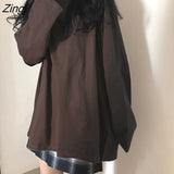 T-shirts Women Chic Candy Color Long Sleeve Solid Basic Fall Ladies Tops Korean Trendy Femme Tees O-Neck Футболка Simple