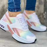 Sneakers Women Thick Soles Low Help Front With Mesh Shoes Casual Shoes Sports Women's Singles