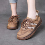 Spring Sports Leisure Training With Women's Board Shoes Spring And Autumn New Age Reduction Leather Running