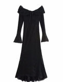 Women's Clothing Explosion Fashion Elegant Sexy One-Word Shoulder Lace