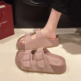Korean Version Of The Beach In The Summer Of 2025, Thick-Bottomed Slippers Slacker Slacker Pedal