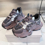 Dad Shoes Women 2025 Spring New Retro Heightening Mesh With Casual Feet Small Shoes