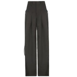 Retro Street Low Waist Wide Leg PantsOutfit