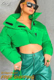 Solid Stand Collar Cropped Jackets Women Casual Zip Up Button Outwear Autumn Cotton Coats Female Basic Workout