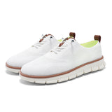 New Lightweight Lace Casual Men's Shoes Breathable Flying Woven Oleals Outdoor Sports Walking Shoes Men's Large
