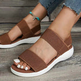 Sandals 2025 New Summer Casual Fashion Wear Flat-Bottomed Beach-In-Word Large-Size