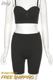 Solid Bodycon Tank Top And Biker Shorts Co-ord Sets Women Sporty Workout Skinny Two Piece Outfits Loungewear Summer
