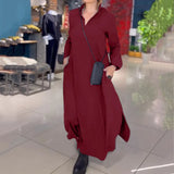 Summer New Casual Solid Color Loose Thin V Collar Long Sleeve