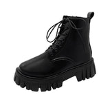 Martin Boots Women's New Korean Version Of Fashion Women's Shoes Thick Bottom With Sided Zipper Women's Boots In Autumn/Winter