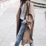 Women's Hot Women's Coat Casual Solid Color Temperament To Keep The Heating Hair Coat