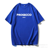 Hot Letter-Print T-Shirt Women's Cotton Collar Loose Short-Sleeved Top INS