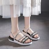 Leisure Sandals Slippers And Two Pearl Water Drill Flat Bottom 2025