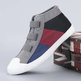 Walk Women's Shoes 2025 Autumn Canvas Coloring Women's Shoes Breathable Soft Soles High Help A Foot Pedal Foot Board