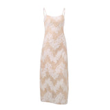 Zingj Summer New Women's Holiday Style Sexy Strap Senior Temperament Print Sling Dress