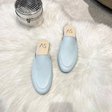 Half Slippers Women Summer Wear Muller Shoes 2022 New Flat