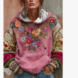 Selling Shirt Trend Japanese National Style Cherry Blossom Art Printing National Tide Loose Autumn And Winter