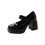 Temperament Coarse Retro Single-Shoe Women In The Fall Of 2025 New Bright And Shallow Students Mary Jane Small Leather