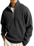 New Men's Sweatshirt Fashion Casual Half Zipper Collar Long Sleeves Of The Jacket