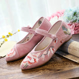 Zingj Shoes Single Shoes Jacquard Cotton Embroidered Cloth Shoes Spring And Autumn Style Daily Cheongsam Women's Singles
