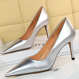 Shoes Patent Leather Woman Pumps Women Heels Stiletto 8 Cm High Heels Female Shoes Party Shoes Fashion Pumps