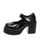 Wind Small Leather Shoes Female 2025 Spring Autumn New Platform Cake 10Cm Mary Jane Thick Heel High Heels Single
