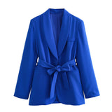 And Dress Blazer 231018 Straight-Fits High-Rise Trousers 2216118
