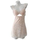 Lace Brae Pure Desire Sling Short Skirt Lace With Thin Perspective Sexy Pajamas Woman 2025 New