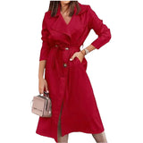 And Winter New Products 2025 Station Lengthd Female Coat Wish Large Size Wind Coat With