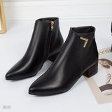 Boots Women's Slippery 2025 New Martin Boots Tips Thick And Internal Height Locomotive Boots In Good