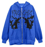 Temperament Commuter Zipper Hoodie-Outfit
