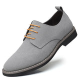 Zingj Men's Plus Size Frosted Casual Shoes Fashion British Lace Leather Shoes Men's Anti Velvet Shoes Wenzhou Shoes