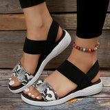 Sandals Women's 2025 Summer Thick-Soled Flats Fish Mouth Tight Large-Size Sandals Women's Shoes