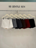 Xixi 2025 Autumn And Winter White Standard Temperament High Waist Half-Body Skirt With A Hip A Short Skirt Female Thicker