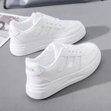 Version Of Small White Shoes Women In The Autumn Of 2025 New Breathable Thick-Soled Casual Shoes In The Trend Of Students Street Pat