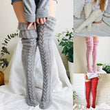 Zingj Style Knitting Socks Over The Knee Long Tube Long Pile Socks For