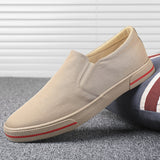 The Autumn Of 2025, The New Canvas Shoes Men's Lazy Men's Pedaling Men's Korean Version Of The Casual Old Beijing Board Shoes Men's
