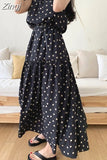 Sleeveless Fashion New Women Polka Dot Dress Korea Casual Loose Vest Dress Ladies Womens Cotton Pullover Long