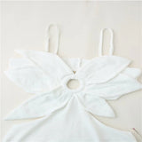 New French High-End Feeling Skinny Sexy Evening Dress Three-Dimensional Flower-Foldless Sleeveless Sleeveless Sleeveless