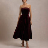 Women's Sleeveless Sexy Solid Color Body-Repair Dress Dress Dress Women